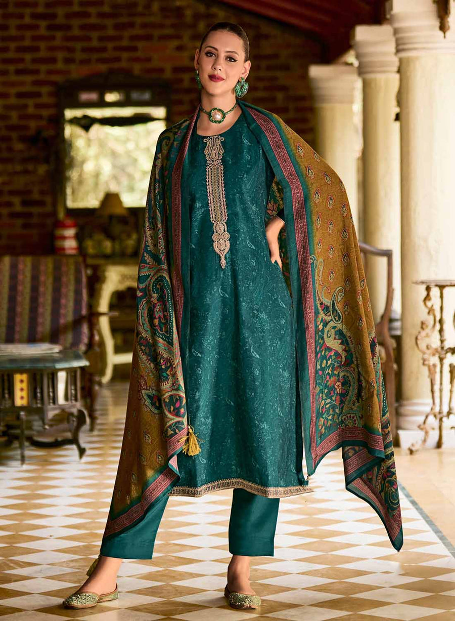 Rupali PurRupali Pure Muslin Unstitched Suit Set Dress Material for Womene Muslin Unstitched Suit Set Dress Material for Women